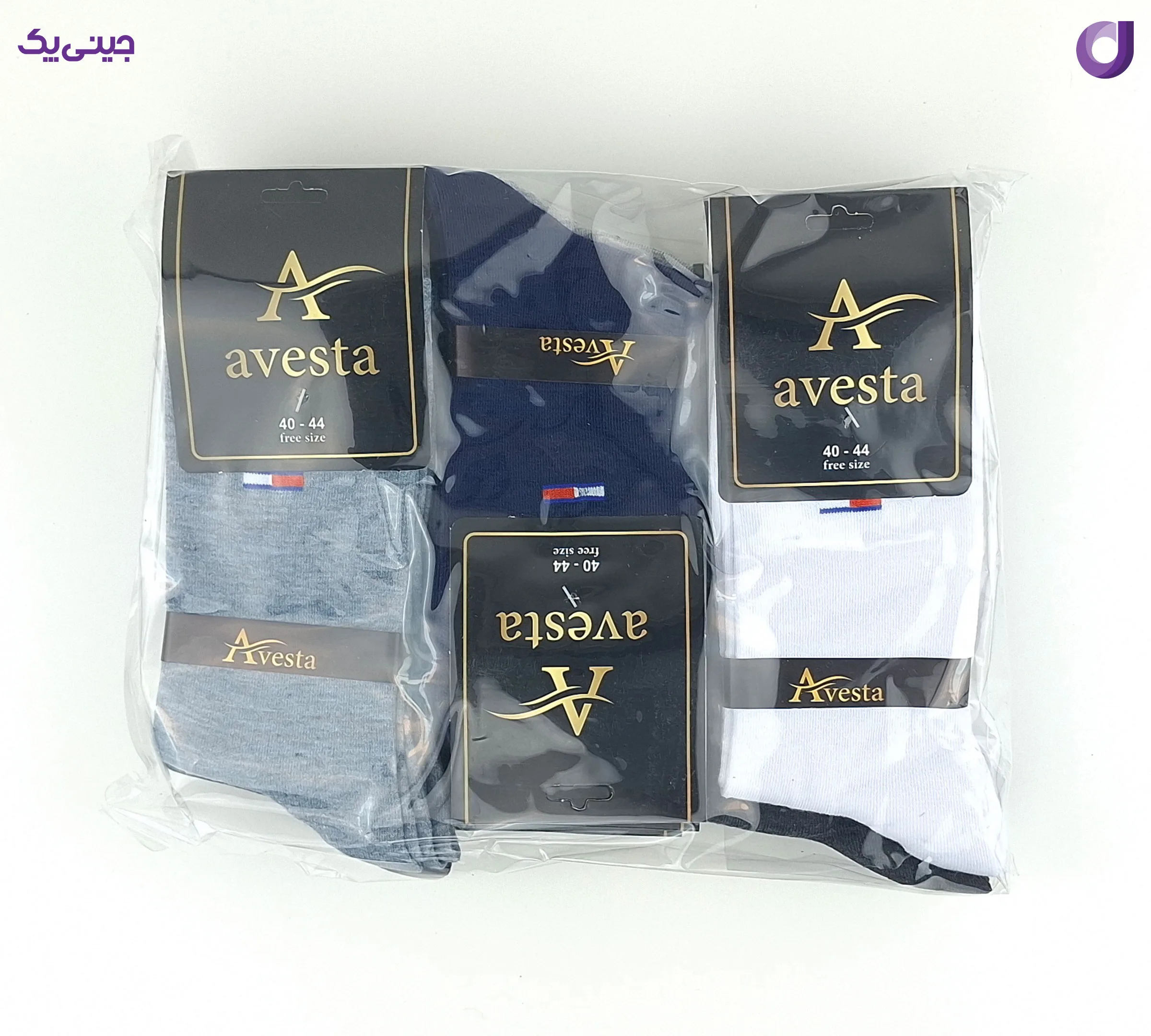 جوراب مردانه نخی ساق بلند طرح تامی