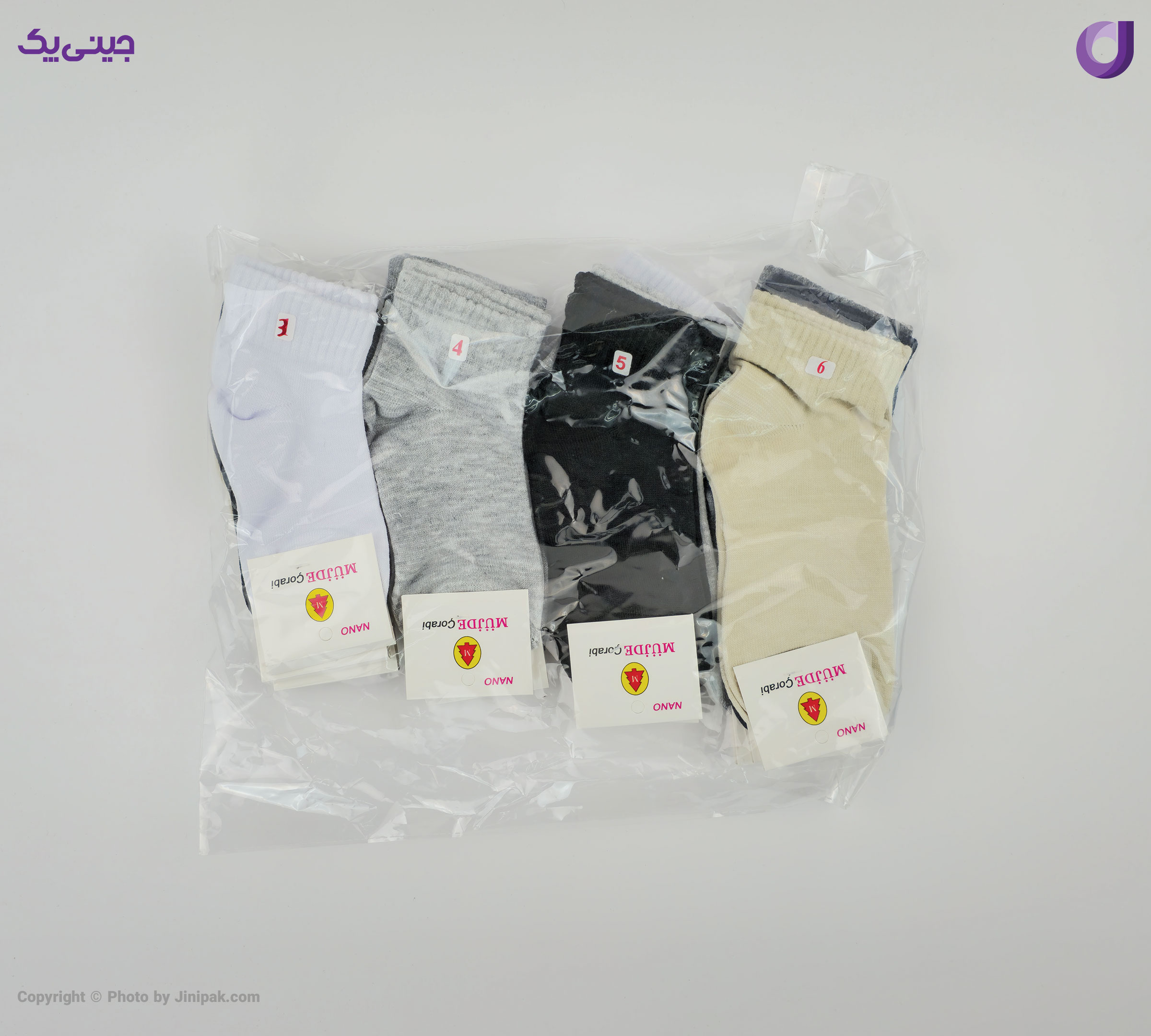 جوراب ساقدار نخی بچگانه 3 تا 6 ساده 6 رنگ