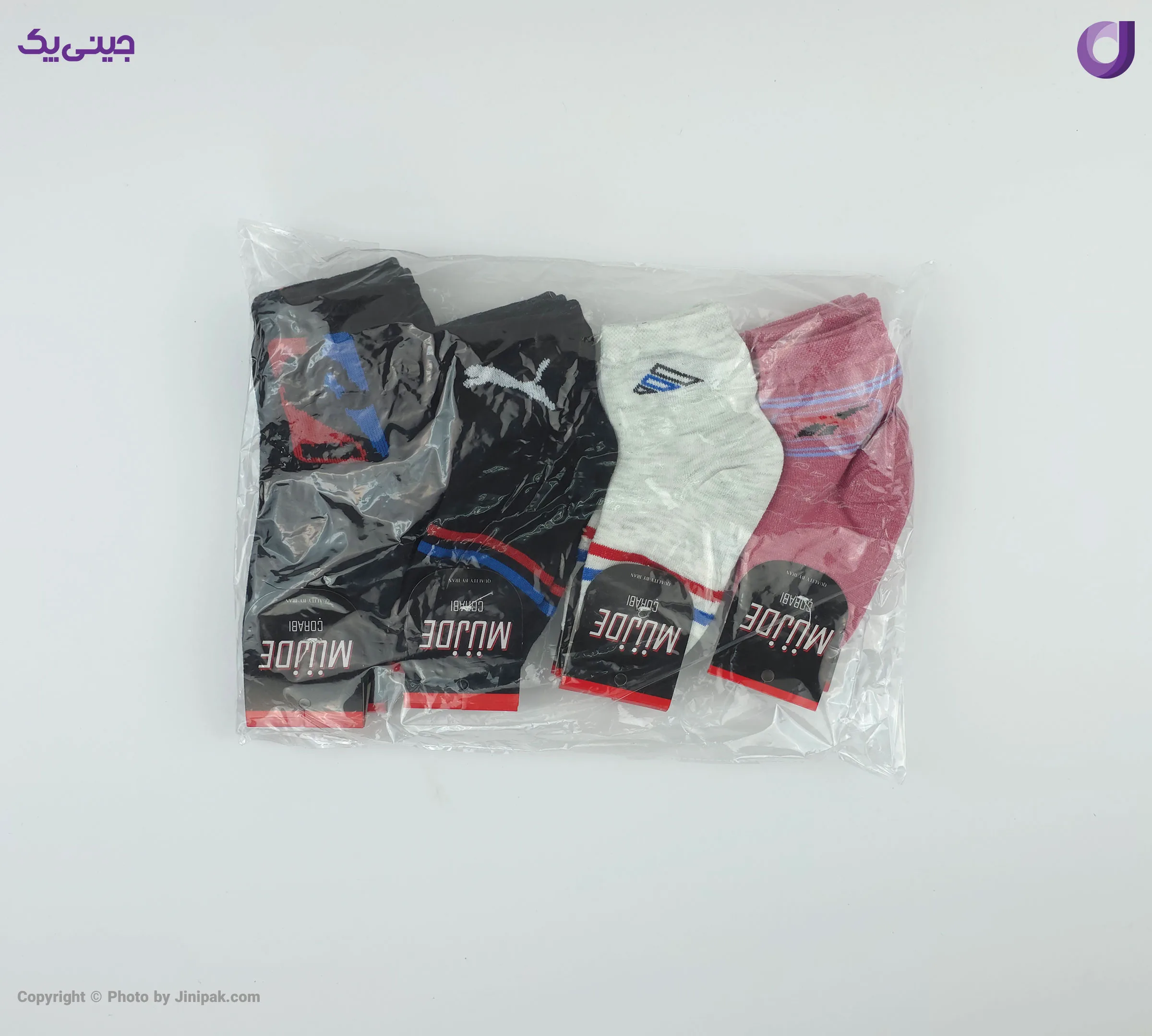 جوراب ساقدار نخی بچگانه 3 تا 6 طرح اسپرت ورزشی