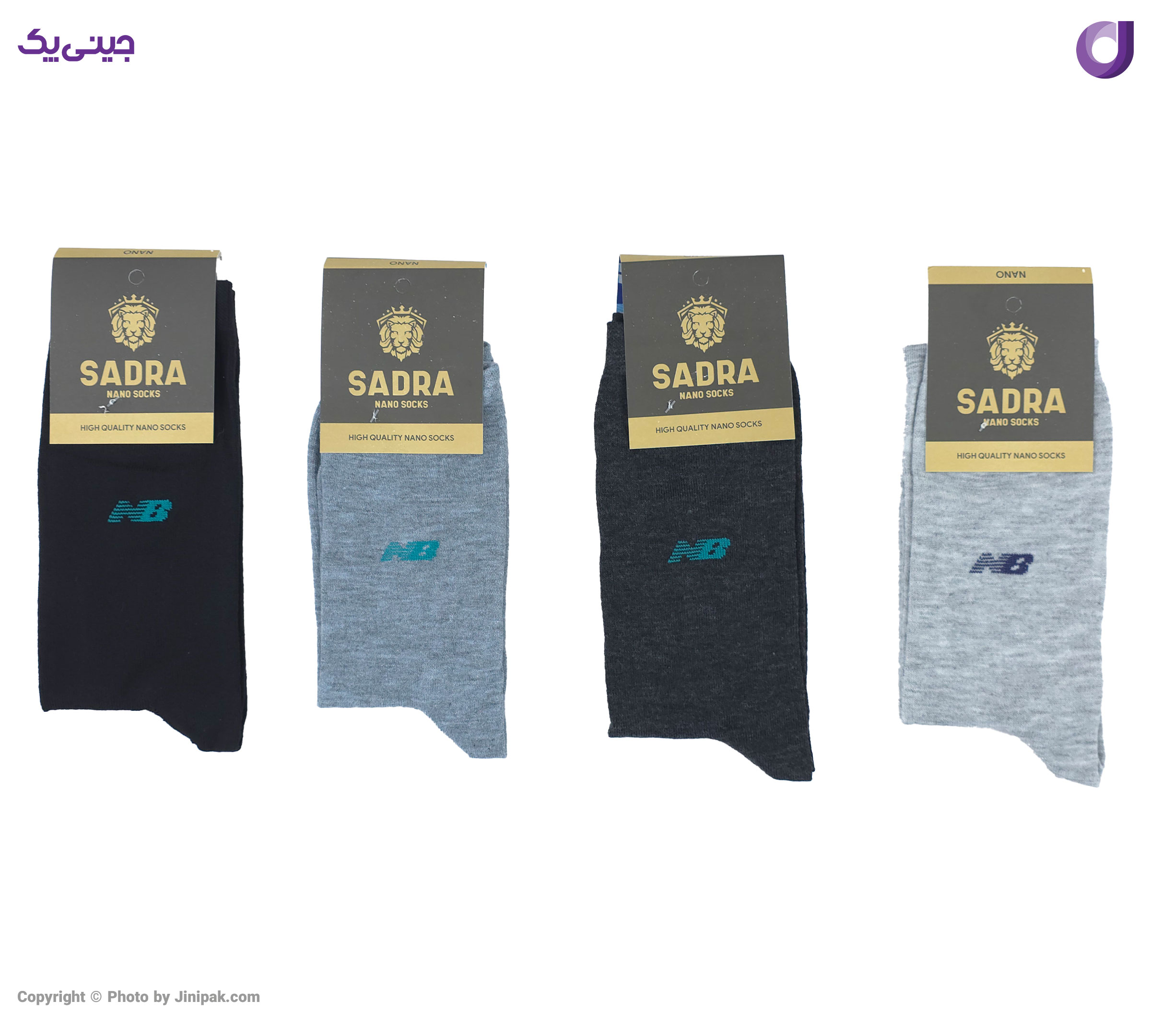  جوراب نخی ساق بلند مردانه طرح نیوبالانس