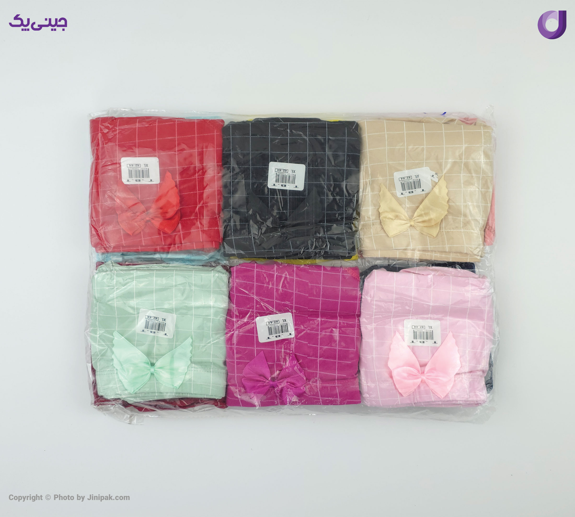 شورت اسلیپ زنانه نخ پنبه اعلا 12 رنگ طرح چهارخانه