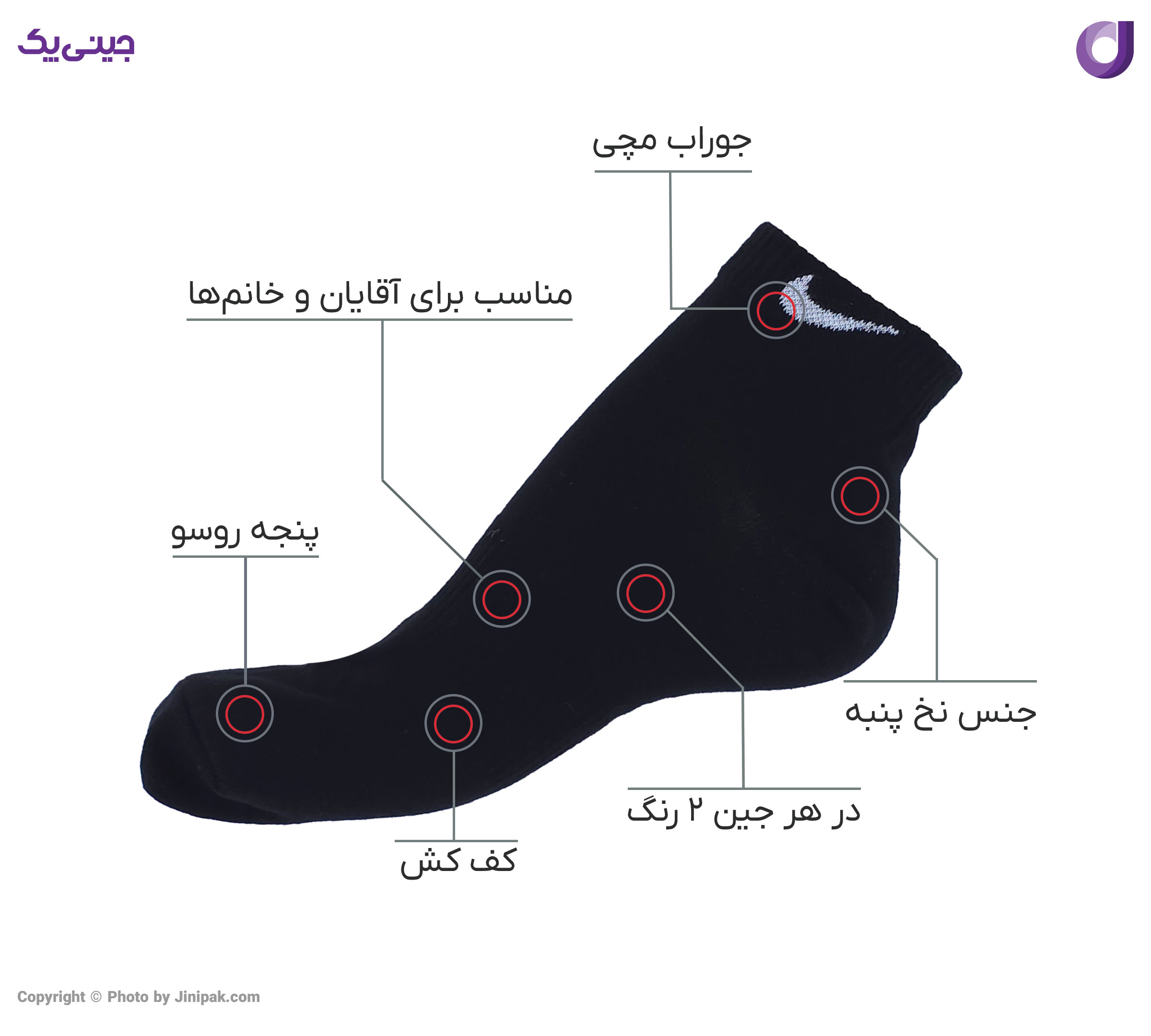 جوراب عمده انگلیسی نایک
