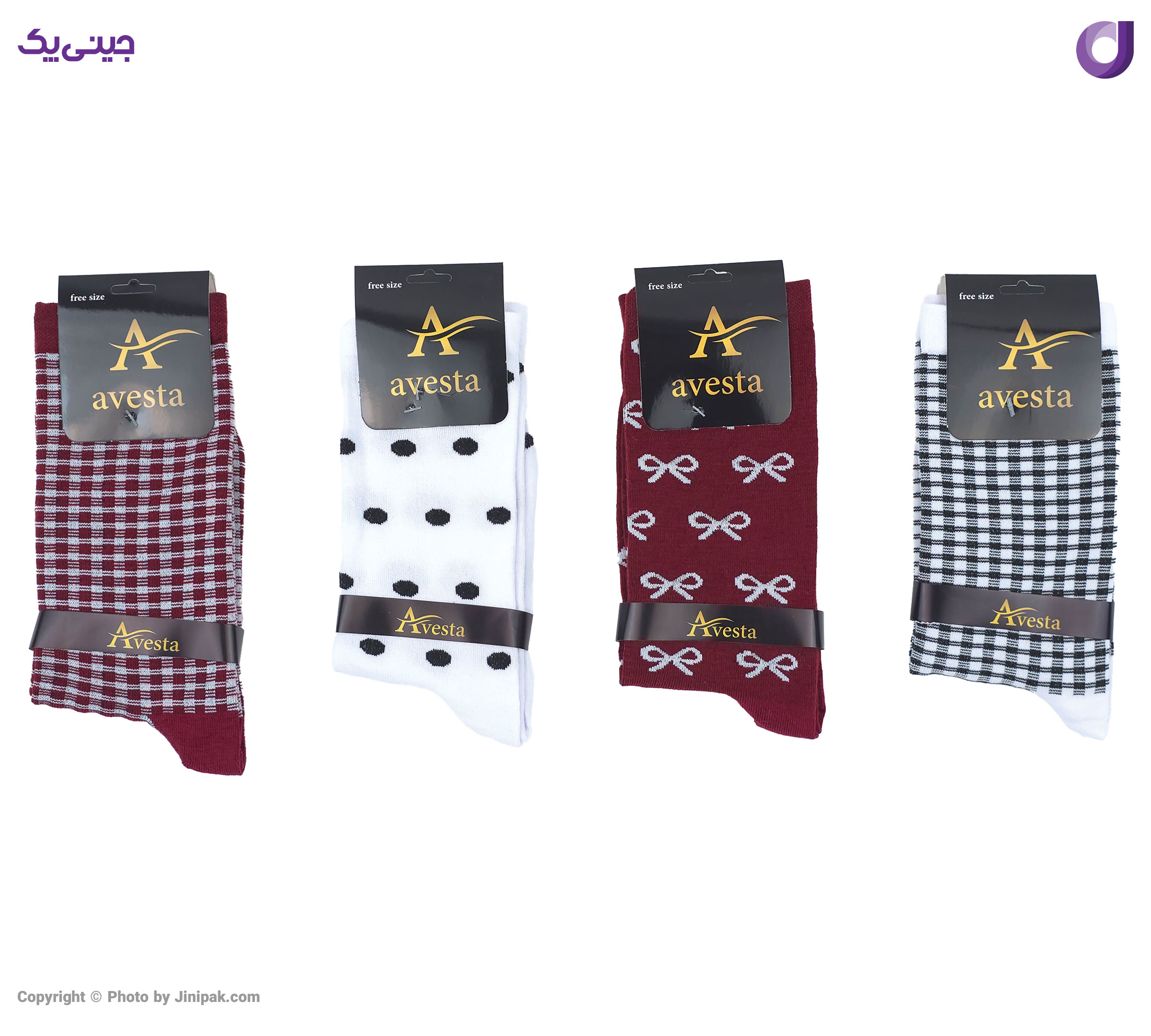 جوراب فانتزی طرح پاپیون