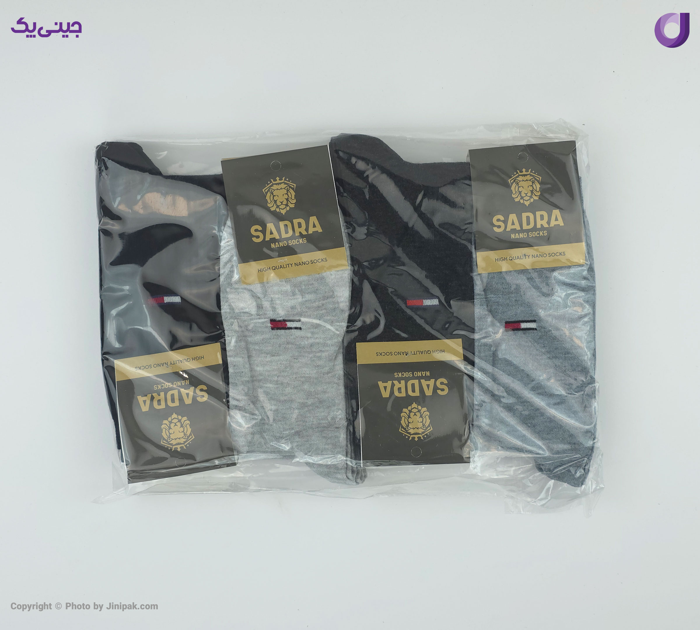 جوراب کامپیوتری نخی ساق بلند مردانه طرح تامی