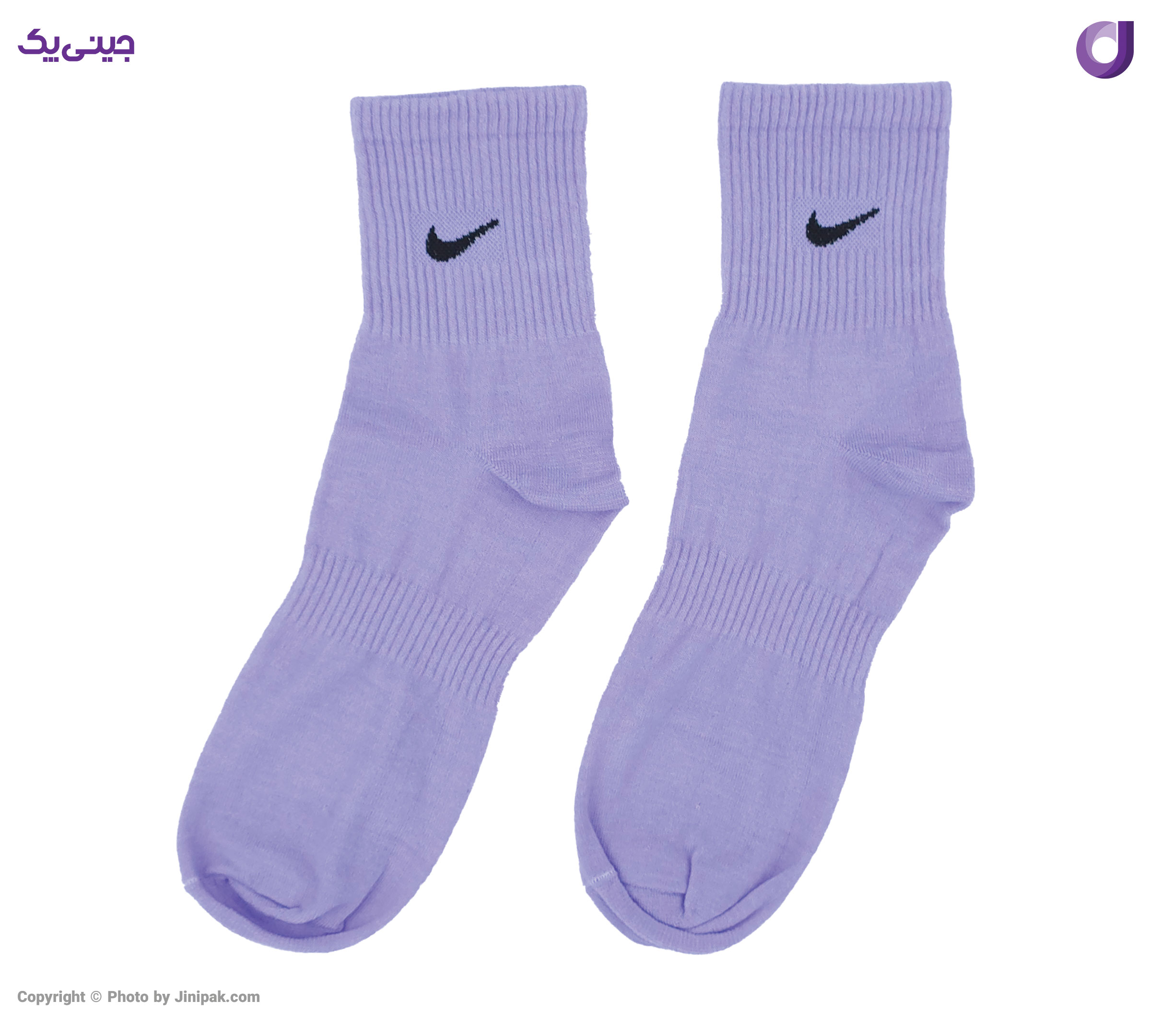 جوراب نخی زنانه و مردانه نیم ساق اعلا 12 رنگ طرح نایک