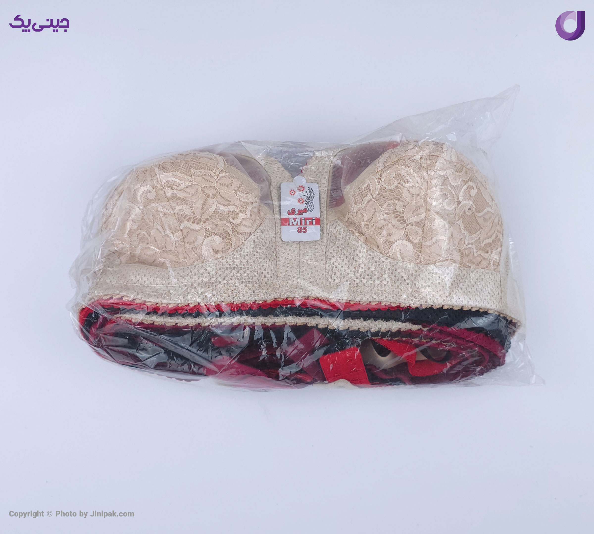 بسته بندی محصول سوتین زنانه گیپور دور سوزنی زیر نخ