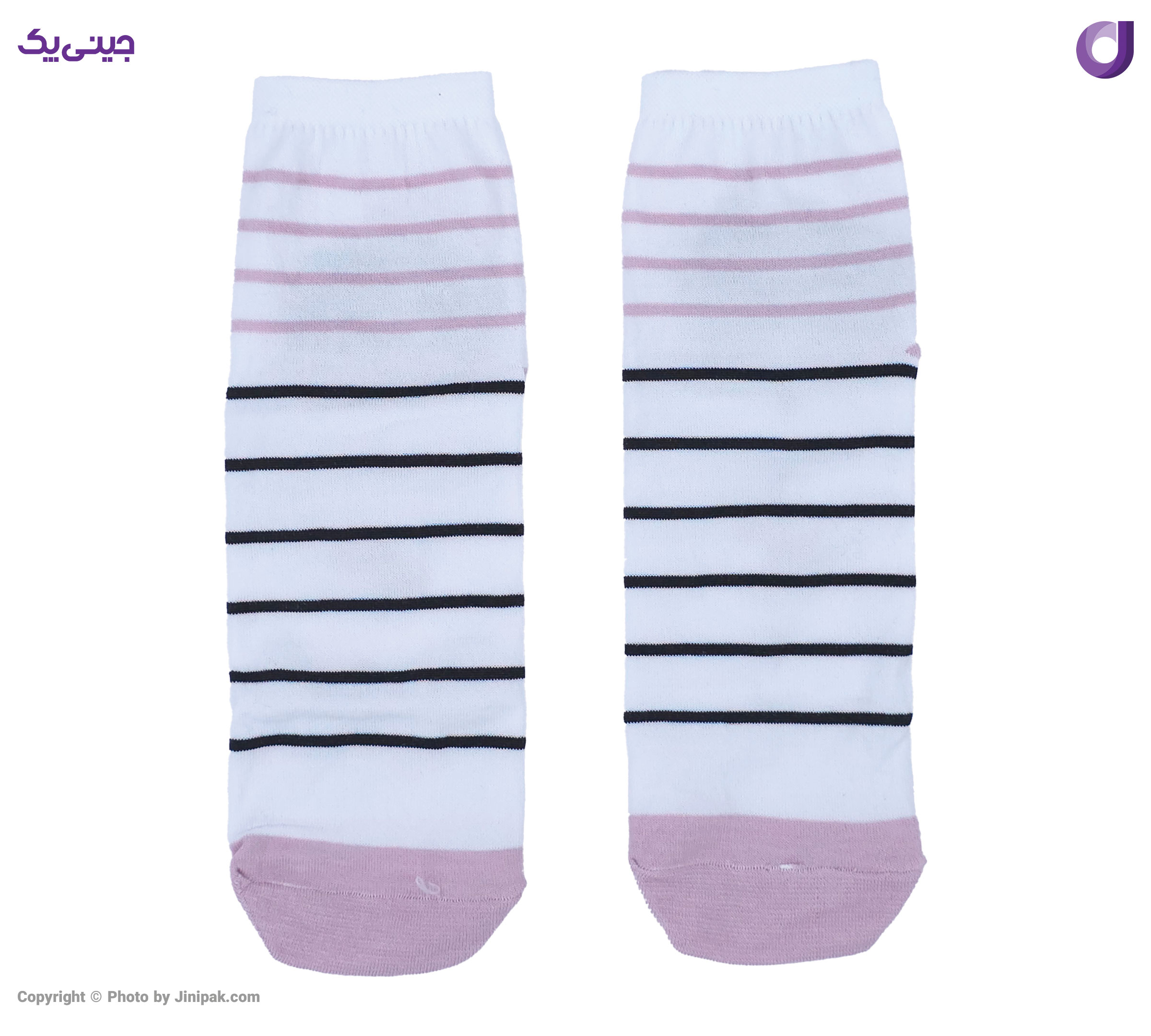 جوراب فانتزی نخی زنانه نیم ساق اعلا طرح سگ