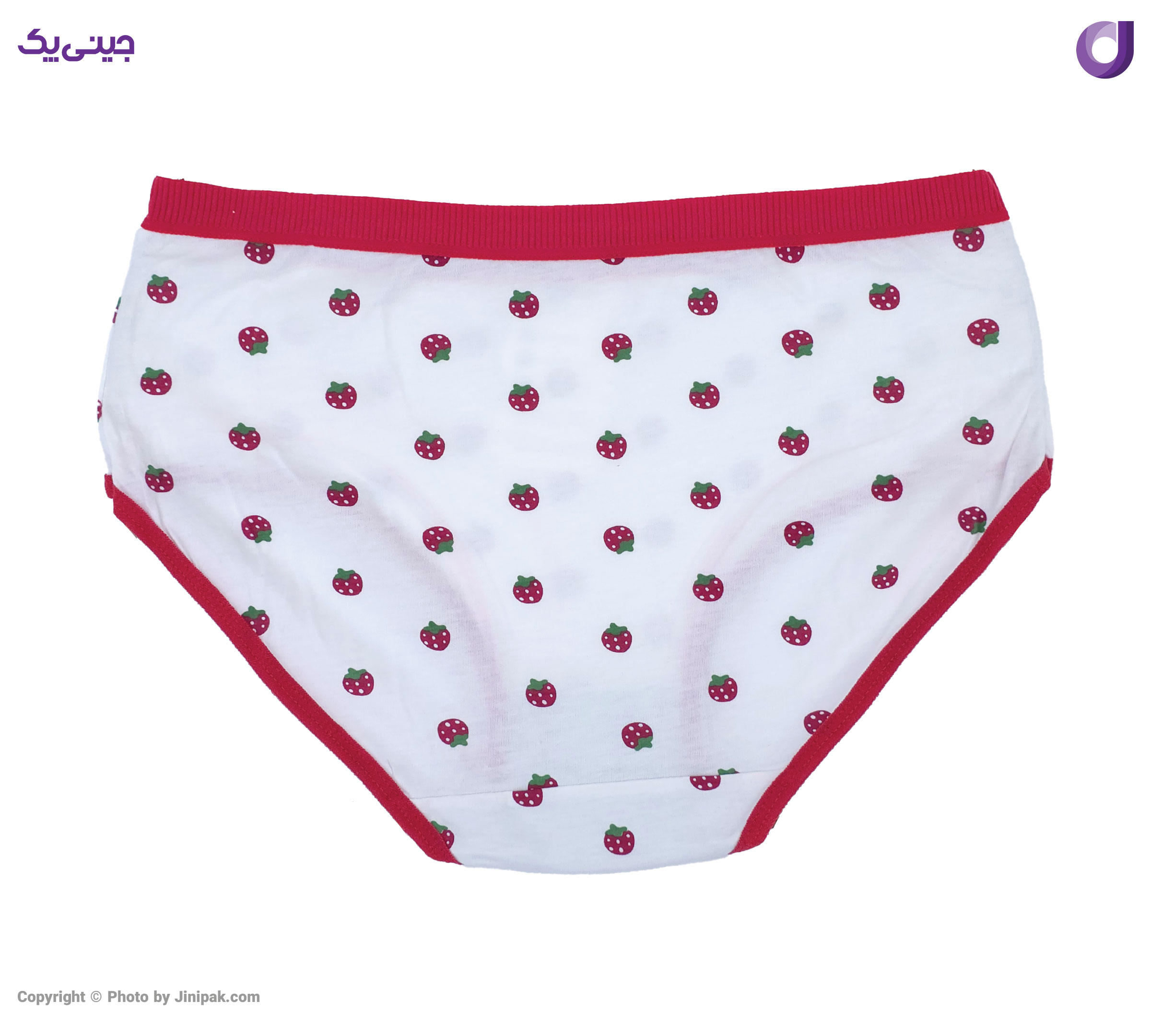 شورت اسلیپ نخی زنانه طرح توت فرنگی