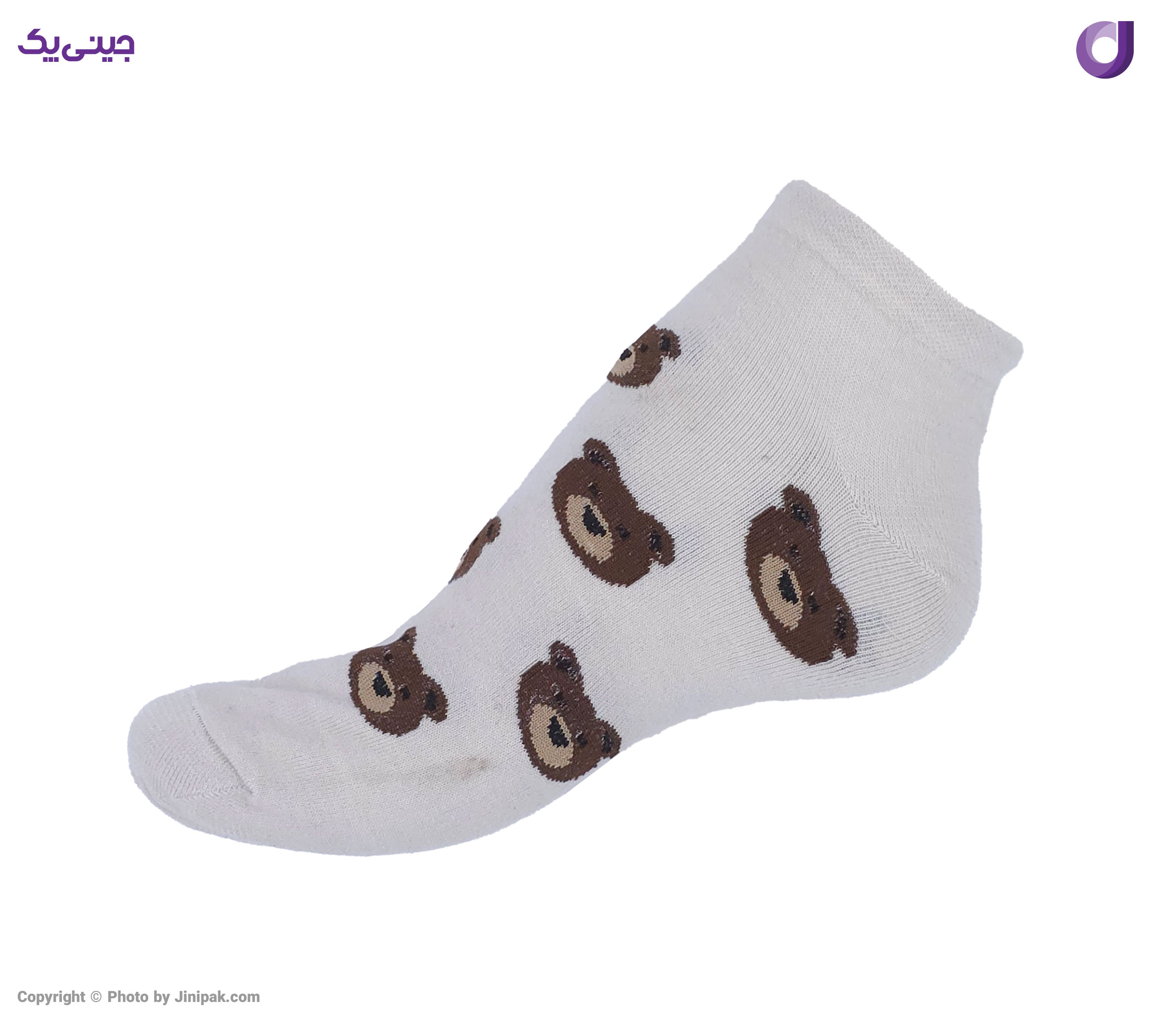 جوراب مچی نخی زنانه فانتزی طرح پاندا 4 رنگ