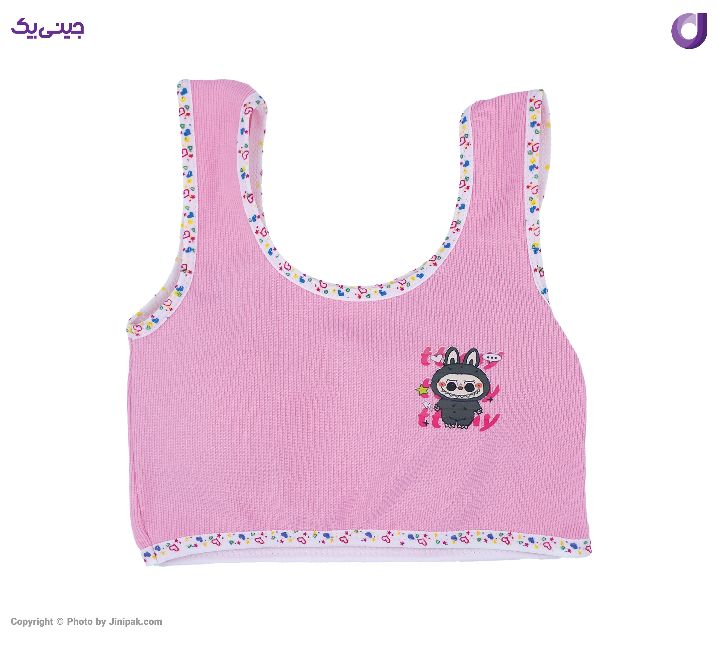 نیم تنه دخترانه کاپدار نخی کبریتی کش اسپرت طرح لبوبو