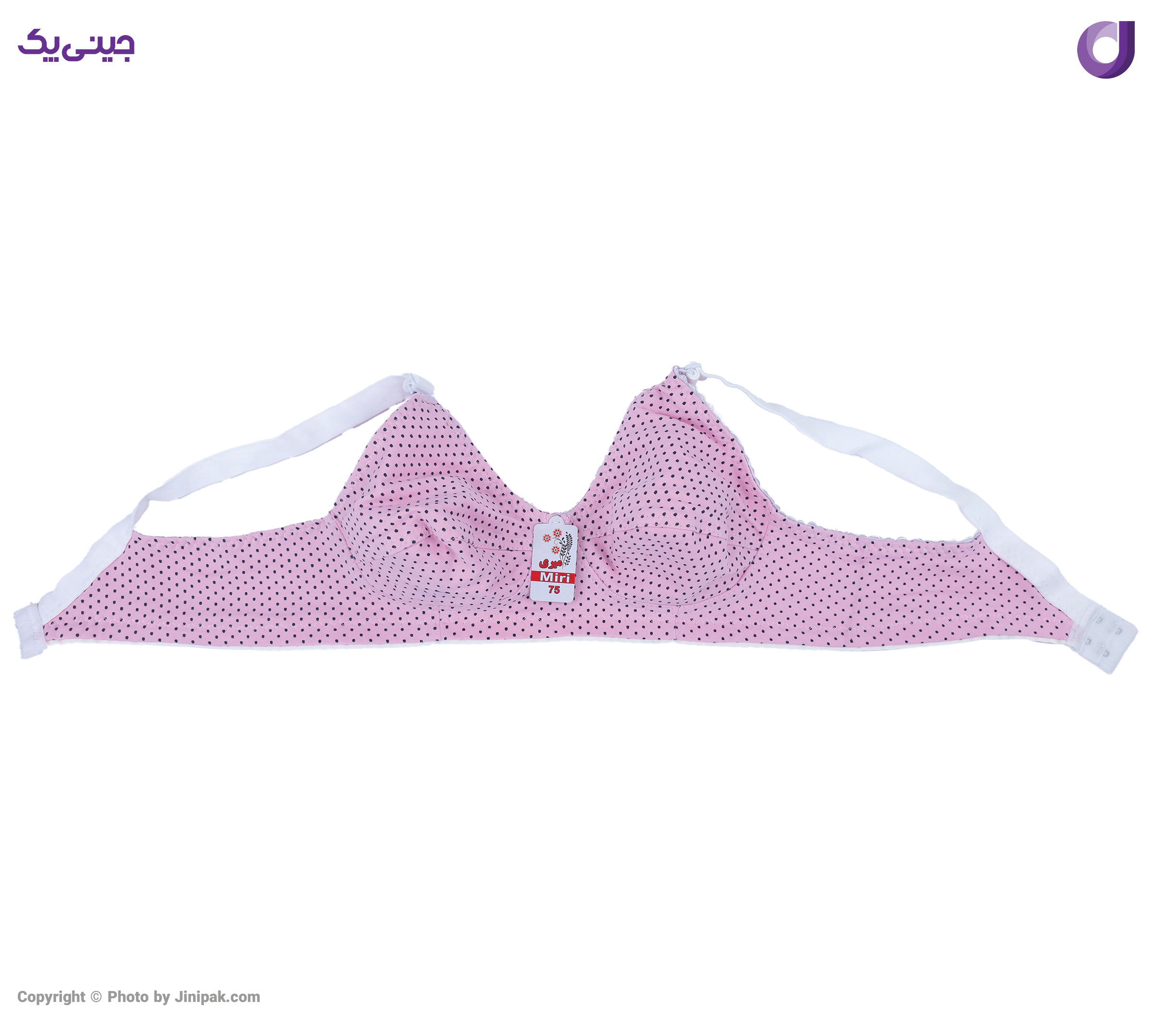 سوتین زنانه نخ پنبه طرح خالدار