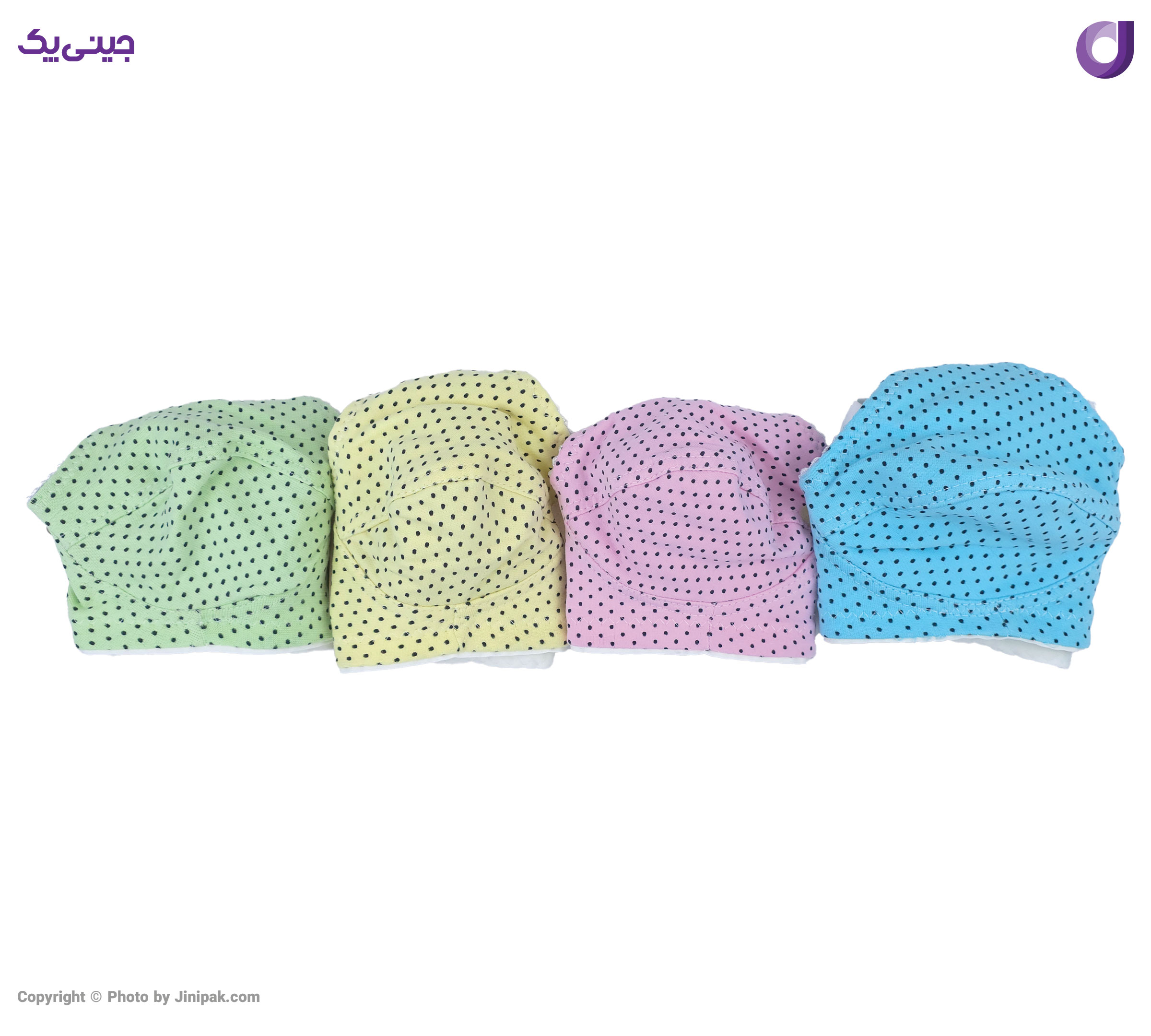 سوتین زنانه نخ پنبه طرح خالدار