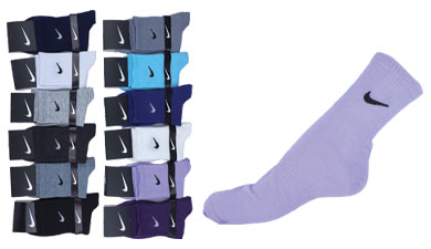 جوراب نخی زنانه و مردانه نیم ساق اعلا 12 رنگ طرح نایک