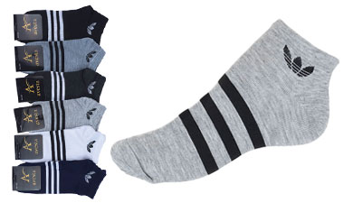 مشخصات، قیمت و خرید عمده جوراب نخی مچی اسپرت زنانه و مردانه طرح آدیداس سه خط