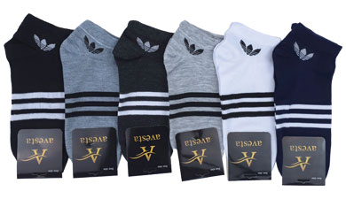 مشخصات، قیمت و خرید عمده جوراب نخی مچی اسپرت زنانه و مردانه طرح آدیداس سه خط