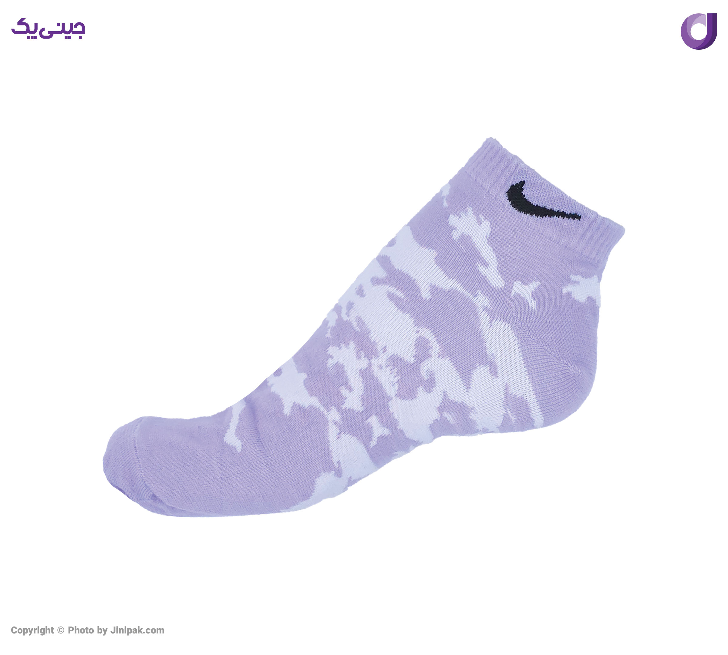 جوراب مچی نخی اعلا زنانه چریکی طرح نایک