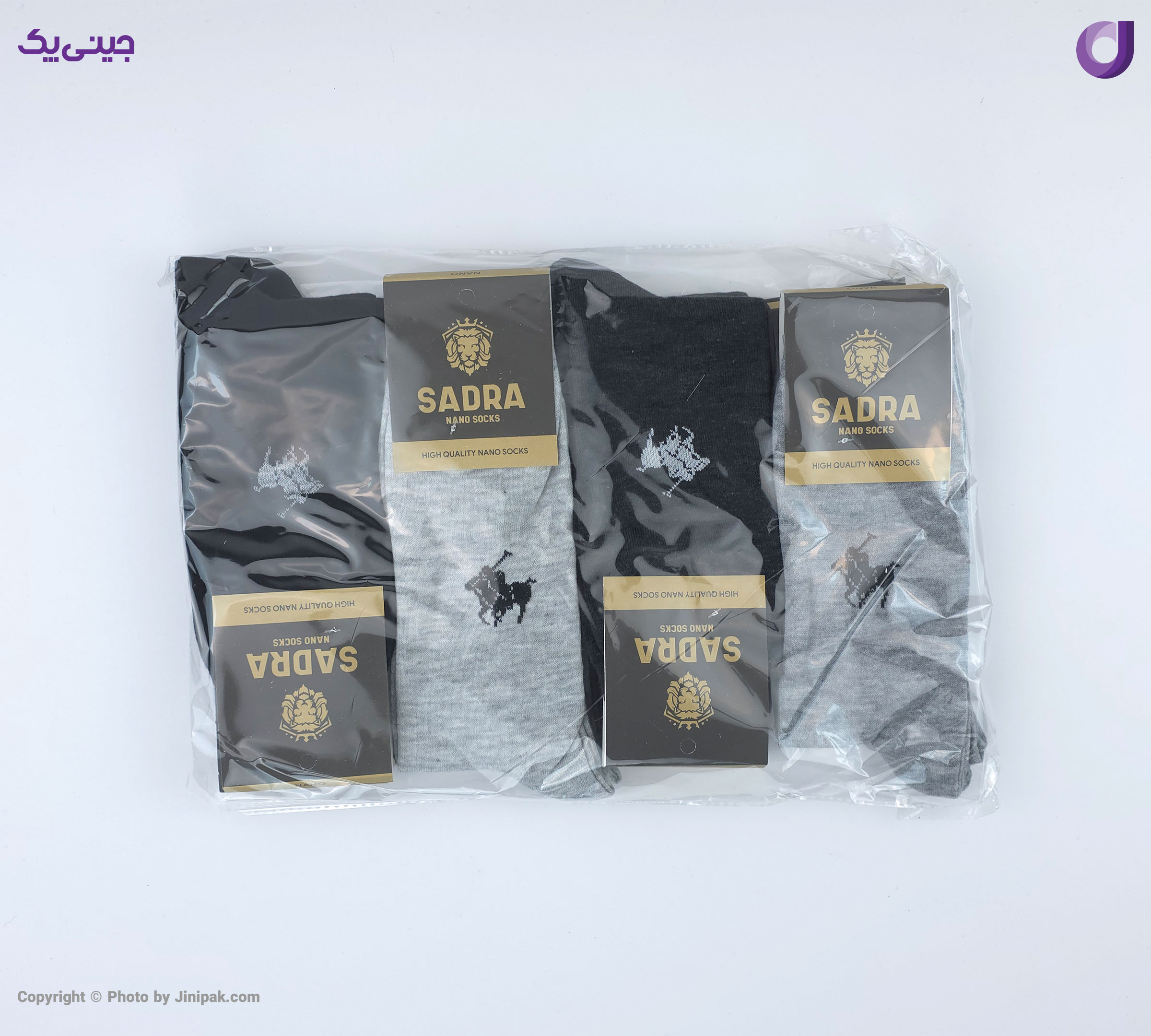 جوراب نخی ساق بلند مردانه طرح پولو