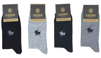 جوراب نخی ساق بلند مردانه طرح پولو