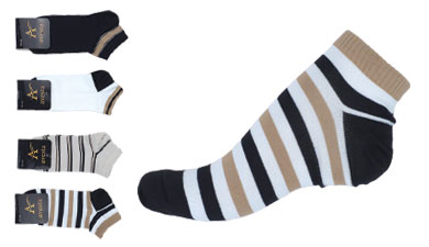 جوراب مچی نخی زنانه 4 طرح قهوه ای