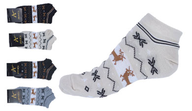 جوراب مچی نخی زنانه طرح گوزن