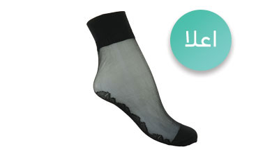 جوراب پارازین شیشه ای زنانه اعلا شماره 10 کفدار مشکی