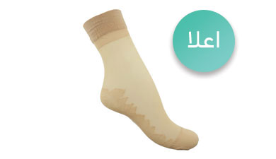 جوراب پارازین زنانه اعلا شماره 20 کفدار کرم