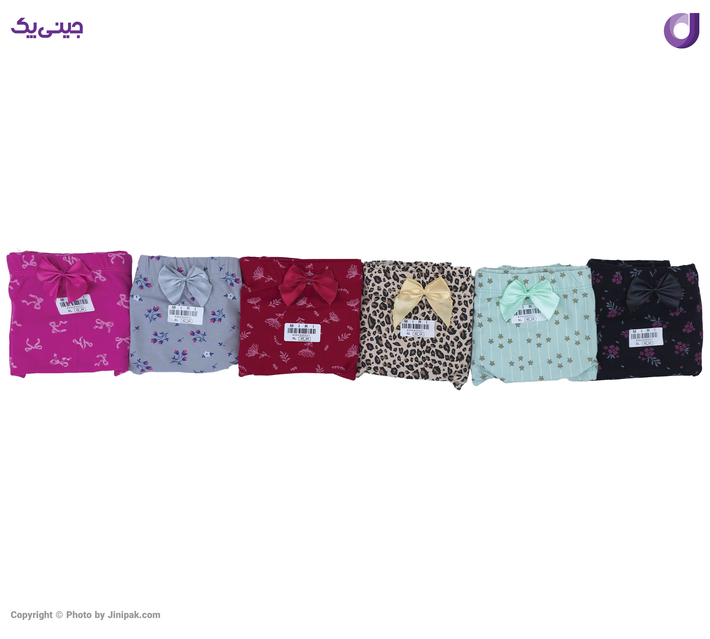 شورت اسلیپ زنانه نخ پنبه پاپیون دار 6 طرح