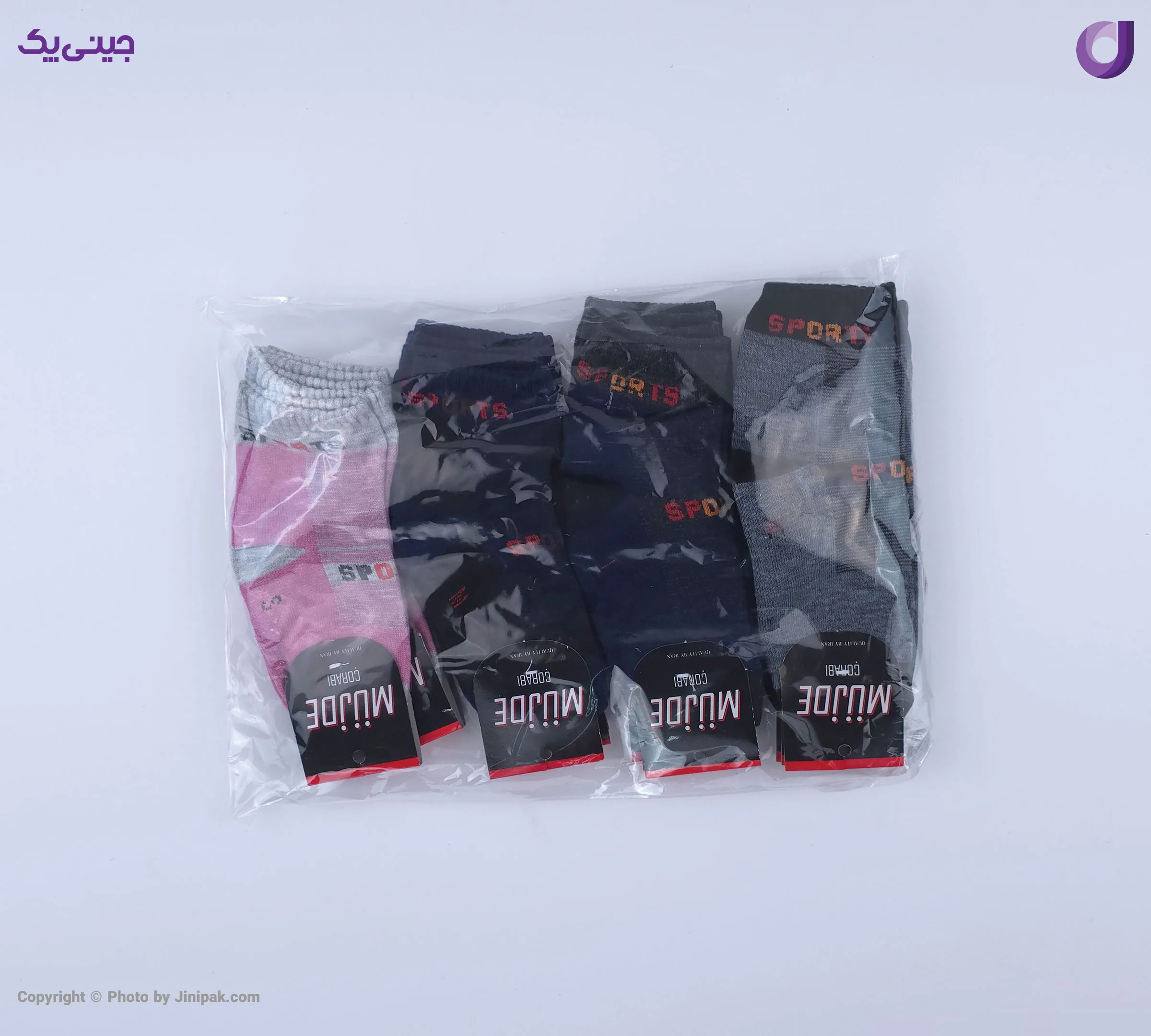 جوراب ساقدار  نخی بچگانه 3 تا 6 طرح اسپرت