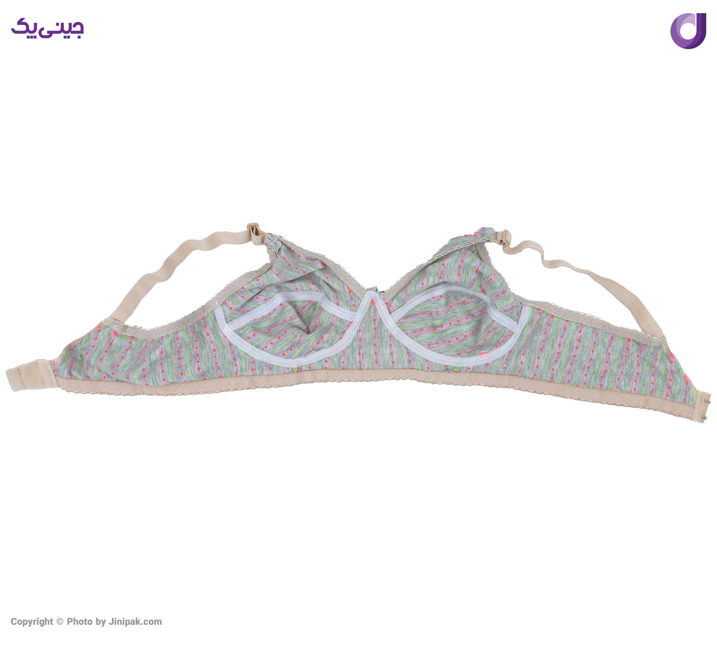 سوتین زنانه ملانژ خالدار