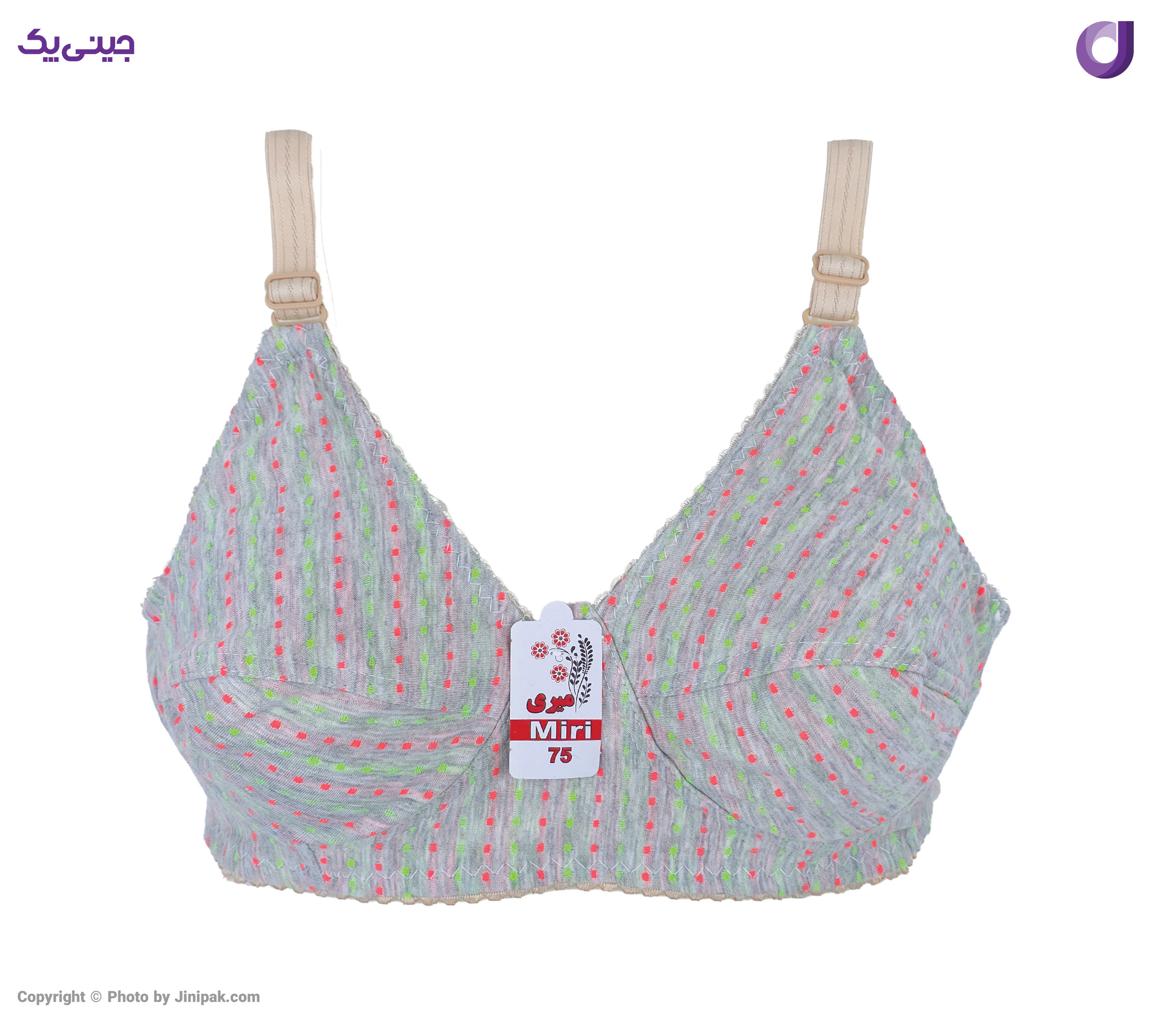 سوتین زنانه ملانژ خالدار