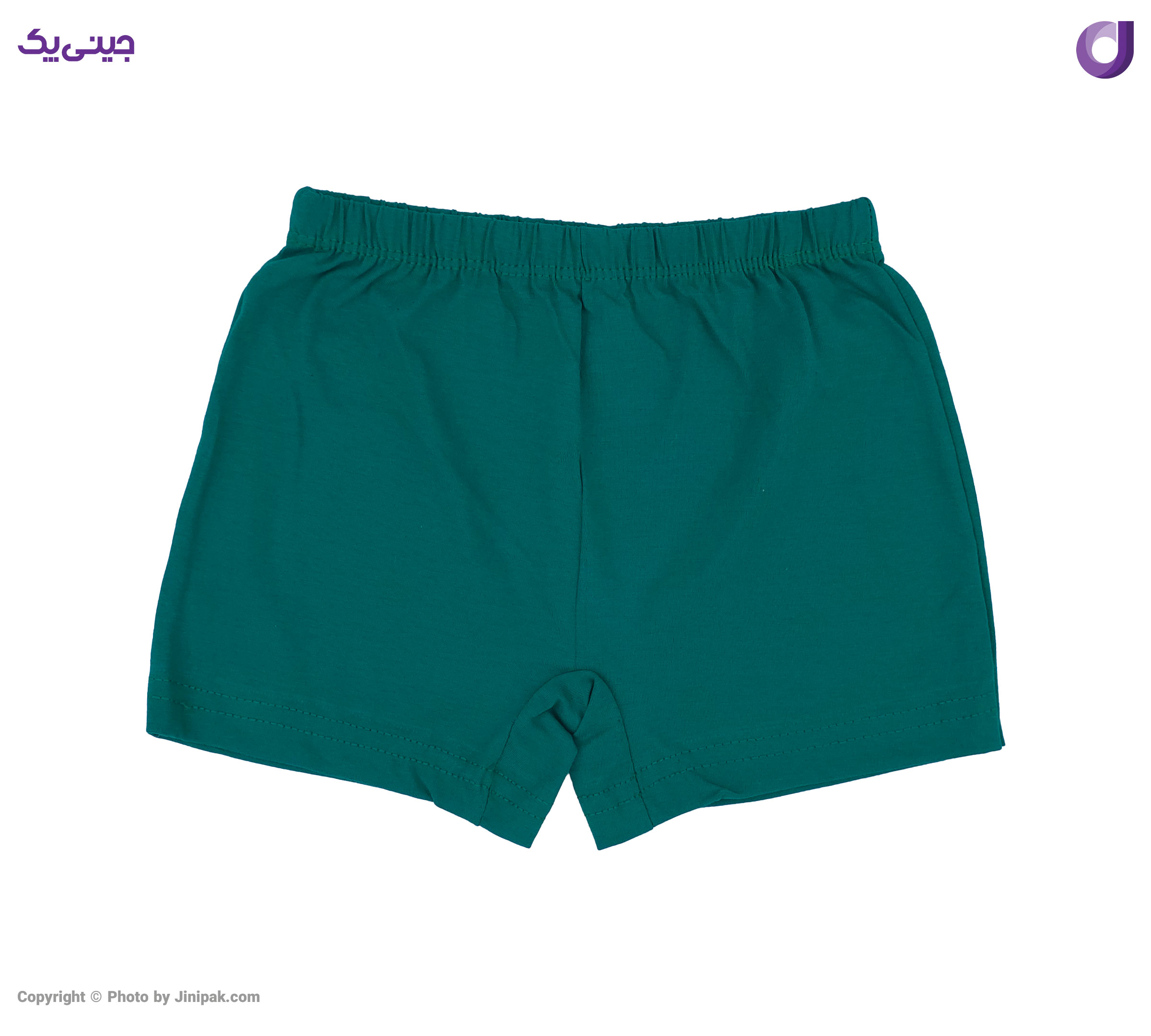 شورت نخ پنبه نیم پا پسرانه رنگی جلو چاپ