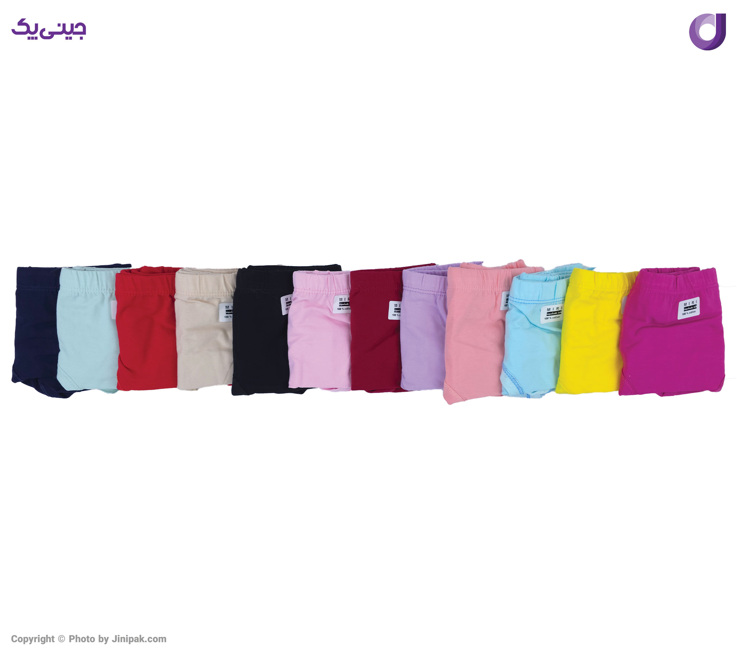 شورت اسلیپ زنانه نخ پنبه پاپیون دار 12 رنگ