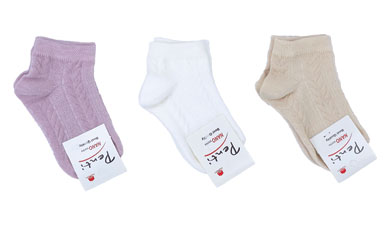 جوراب نخی نوزادی طرح گندمی